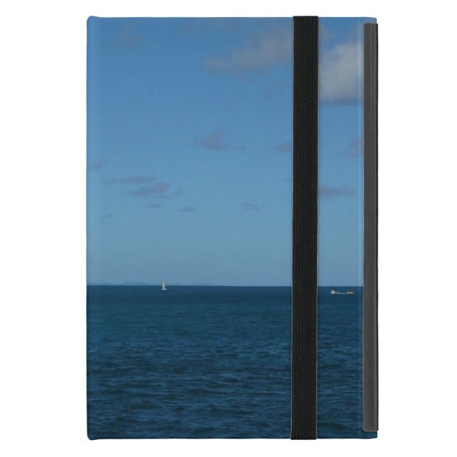 Capa iPad Mini Rua. Lucia Horizon Blue Ocean (Frente fechado)