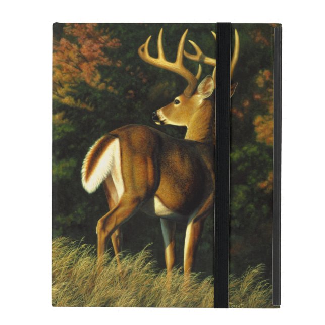 Capa iPad Troféu Whitetail Deer Buck Hunting (Frente fechado)
