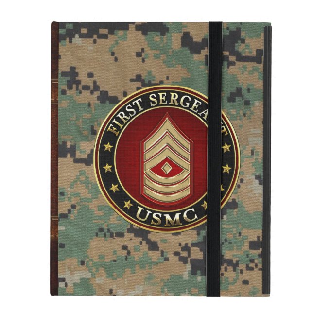 Capa iPad U.S. Fuzileiros navais: Primeiro sargento (USMC (Frente fechado)