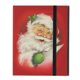 Capa iPad Vintage Santa Claus Natal