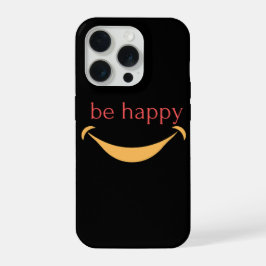 Capa iphone 15 pro feliz estética design sorriso