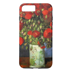 Capa iPhone 8 Plus/7 Plus Vase com Poppies Vermelhos   Vincent Van Gogh