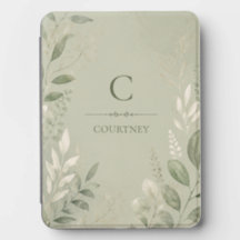 Capa Kindle • Botânico Verde Suave Personalizado