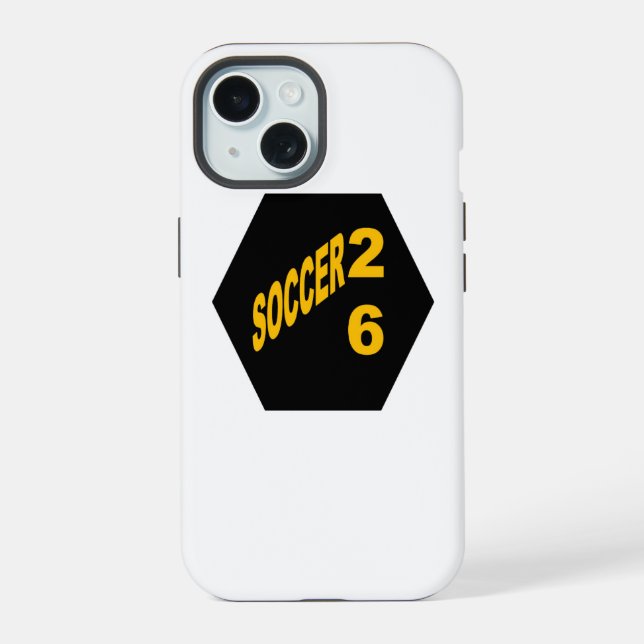 Capa para Apple iPhone 15 FÚTBOL 26 (Verso)