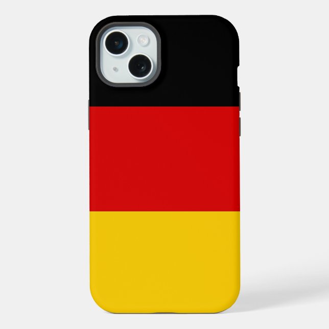 Capa para Apple iPhone 15 Plus, bandeira da Aleman (Verso)
