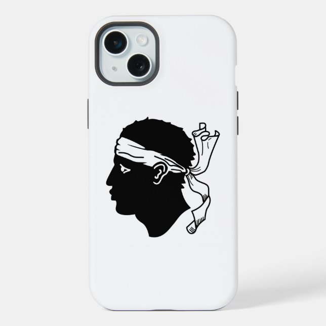 Capa para Apple iPhone 15 Plus, bandeira da França (Verso)