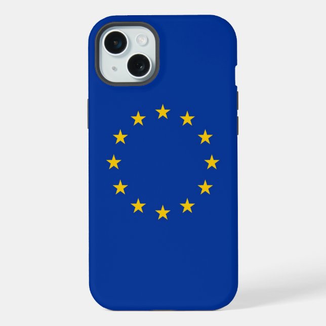 Capa para Apple iPhone 15 Plus, bandeira da União  (Verso)