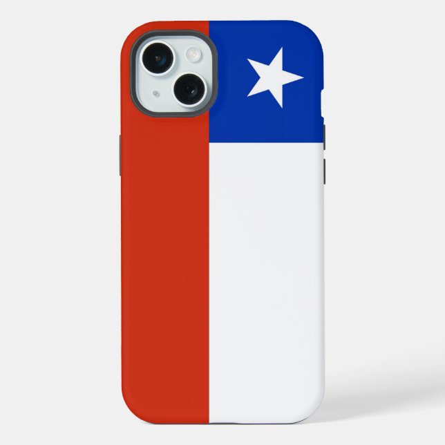 Capa para Apple iPhone 15 Plus, bandeira do Chile (Verso)