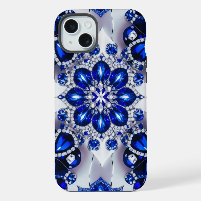 Capa para Apple iPhone 15 Plus, cores da Finlândia (Verso)