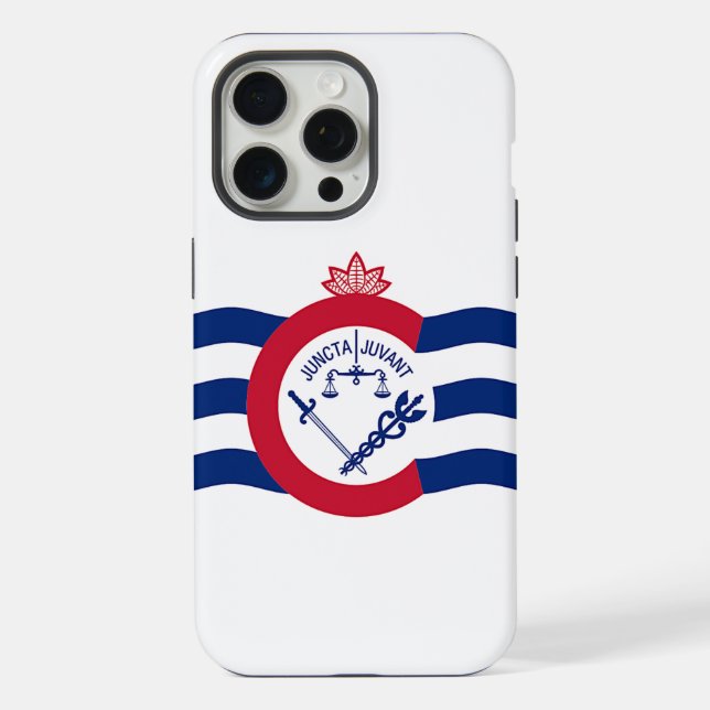 Capa para Apple iPhone 15 Pro Max, Bandeira de Cin (Verso)