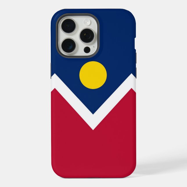 Capa para Apple iPhone 15 Pro Max, bandeira de Den (Verso)