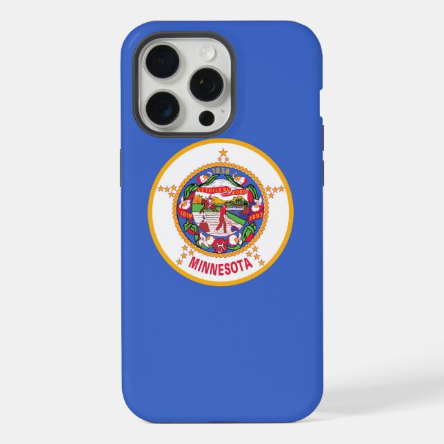 Capa para Apple iPhone 15 Pro Max, bandeira de Min (Verso)