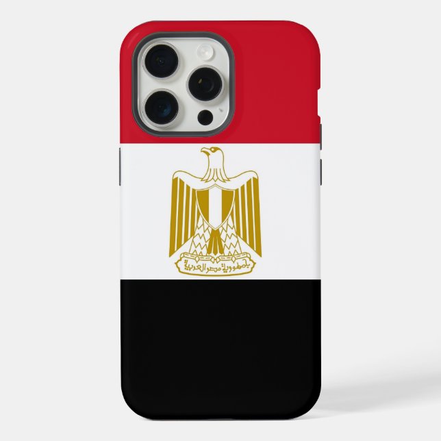 Capa para Apple iPhone 15 Pro Max, bandeira do Egi (Verso)