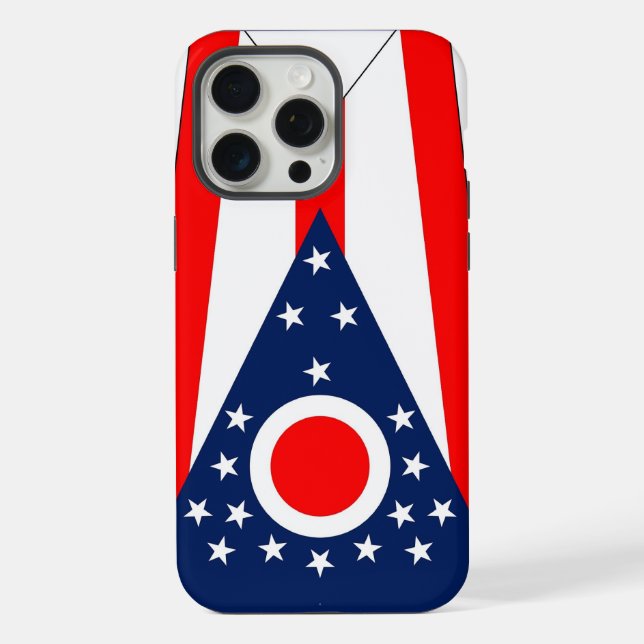 Capa para Apple iPhone 15 Pro Max, Bandeira do Est (Verso)