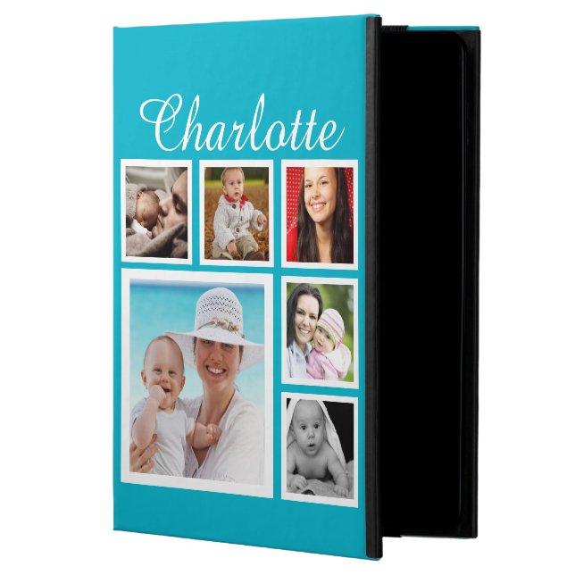 Capa Para iPad Air 2 Colagem Personalizada de Fotografias Personalizada (Frente)