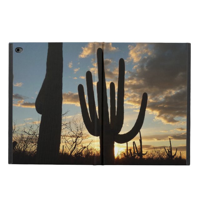 Capa Para iPad Air 2 Paisagem do Deserto de Arizona Saguaro Sunset II (Exterior)