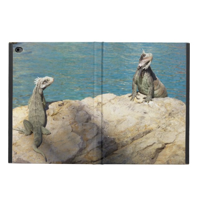 Capa Para iPad Air 2 Par de Fotografia Tropical de Iguanas (Exterior)