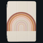 Capa Para iPad Air Boho Rainbow Beige Terracotta<br><div class="desc">Arco-Íris - Arco-Íris-Abstrato - Arcos-Íris Neutro / Terracotta.</div>