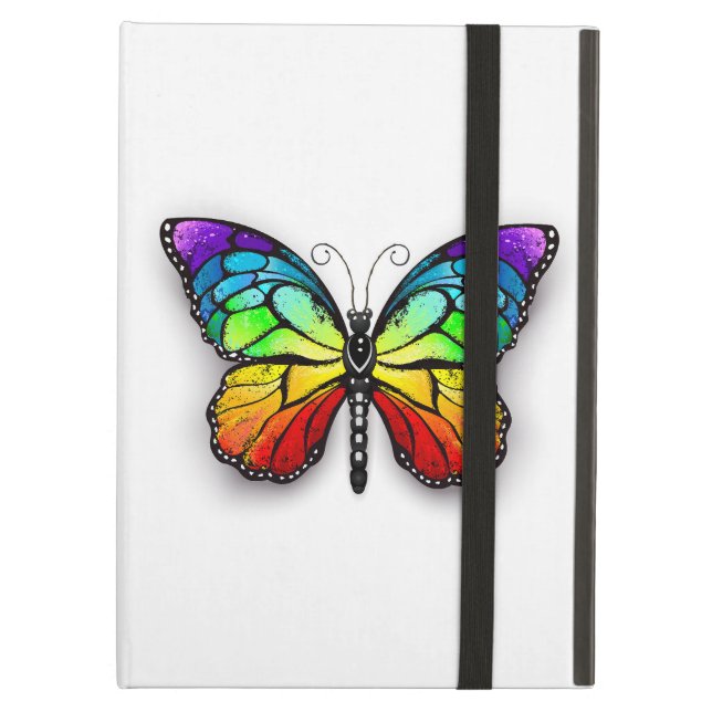 Capa Para iPad Air Borboleta-arco-íris Monarca (Frente fechado)