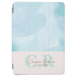 Capa Para iPad Air Cor de Água Azul Moderna