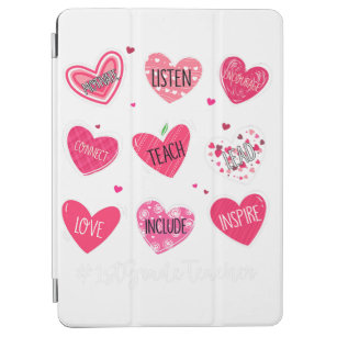 Capa Para iPad Air Corações Engraçados Ensinam Amor Inspiram Professo