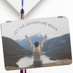 Capa Para iPad Air Deixe a aventura começar a doação de graduação de 