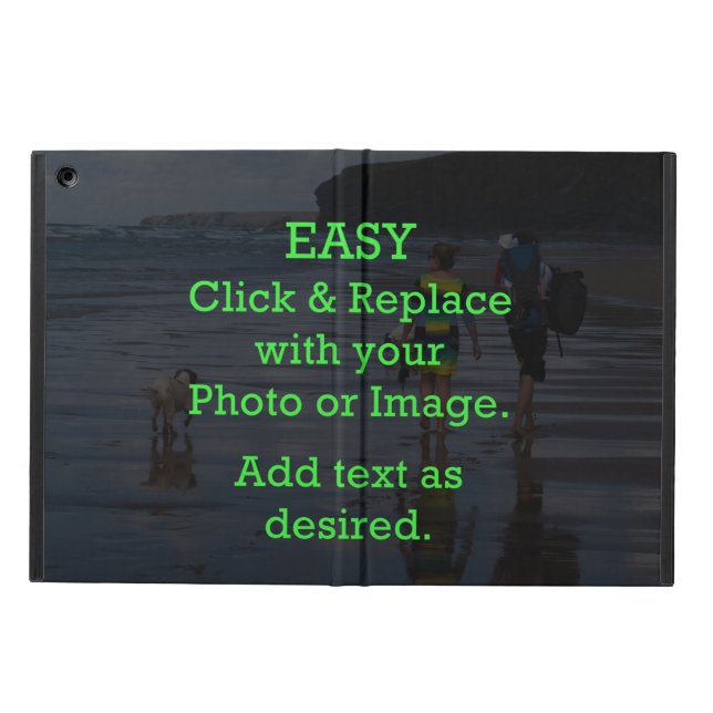 Capa Para iPad Air Fácil clique e substitua a imagem para Criar a sua (Exterior)