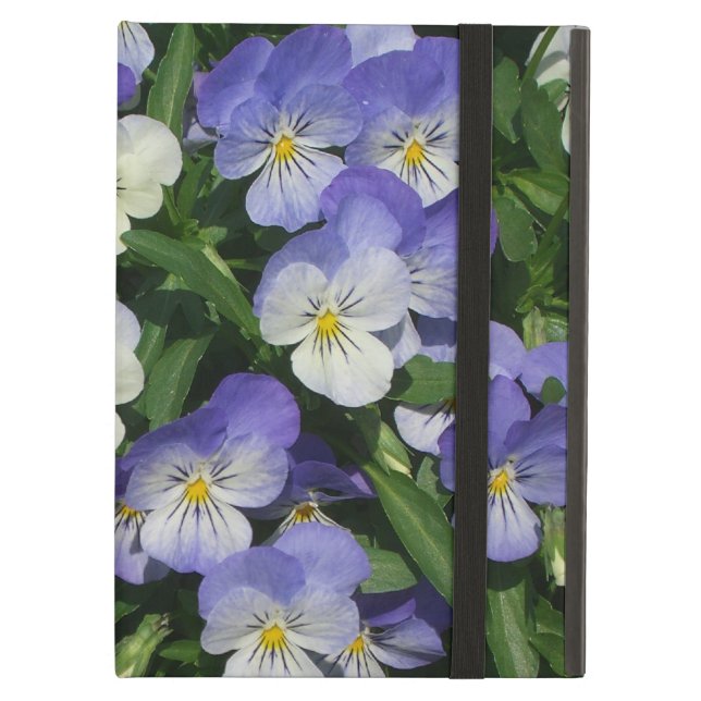 Capa Para iPad Air Floral de Jardim de Pânico Roxo (Frente fechado)