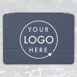 Capa Para iPad Air Logotipo comercial   Marinho Azul Moderno Profissi
