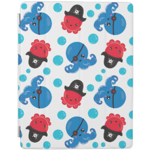 Capa Smart Para iPad Octopus Pirata, Padrão de Octopus, Animais do Mar