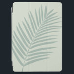 Capa Para iPad Air Palma Tropical Folha Verde<br><div class="desc">Ilustração Tropical Palm Leaf - Sage Green.</div>