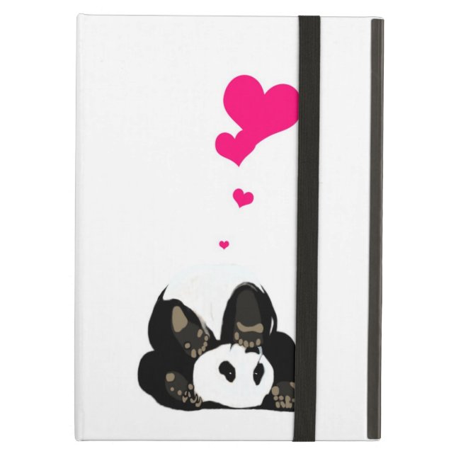 Capa Para iPad Air Panda feliz (Frente fechado)