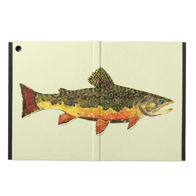 Capa Para iPad Air Pesca De Voo De Trutas Brook (Exterior)