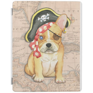 Capa Smart Para iPad Pirata para Bulldog Francês