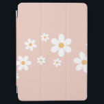 Capa Para iPad Air Retro Daisy Dusty Pink<br><div class="desc">capa de ipad rosa poeirenta retro-margarida.</div>