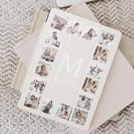 Capa Para iPad Mini Beige Personalizado de Colagem de Fotos Personaliz<br><div class="desc">Crie sua própria colagem personalizada de 16 fotos,  fundo bege cobrir inteligente ipad. A face do cobrir inteligente ipad também apresenta o seu monograma. Adicione suas fotos,  designs ou trabalhos de arte favoritos para criar algo realmente único.</div>