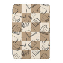 Capa iPad Mini 7.9" Padrão de Livro Neutro Aconche