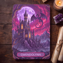 Castelo Gótico Personalizado Dragão Fantasia Lua