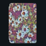CAPA PARA iPad MINI DAISES<br><div class="desc">Um bonito design de arte de flores margaridas brancas.</div>