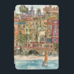 Capa Para iPad Mini Destinos | Praia e Edifícios Aquarela<br><div class="desc">Uma bela aquarela e design de tinta criada pela brilhante Melissa Wang, trazida a vocês pelo World Art Group. No primeiro plano desta peça podemos ver um pequeno veleiro ao largo de uma pequena praia povoada por vários itens, pessoas e palmeiras. Esta cena pode ocorrer em uma cidade sagrada ou...</div>