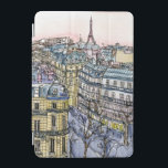 Capa Para iPad Mini Destinos | Torre Eiffel de Aquarela e Paris<br><div class="desc">Uma aquarela picturesca e design de tinta criada pela talentosa Melissa Wang. Esta ilustração retrata uma paisagem urbana da cidade de Paris com a icônica Torre Eiffel em pé no topo da peça sobre a cidade. Este ícone cultural é geralmente representado na frente e no centro de uma imagem ou...</div>