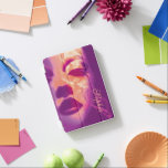 Capa Para iPad Mini Glamor pintou cara de moda mauve<br><div class="desc">Bonito gráfico de moda faz cara personalizada com seu nome e inicial. Atualmente lê Sophia S. Um presente perfeito para amantes da moda e seriam modelos. Design original de Sarah Trett.</div>