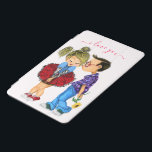 Capa Para iPad Mini iPad Air Cover com Casal Love - I Love You<br><div class="desc">Casal Romântico Bonito - Amor - Dia de os namorados Beijo e Menina - Pintura Divertida - Escolha / Adicione Seu Texto / Nome / Cor Único - Faça seu presente especial - Redimensionar e mover ou remover / adicionar elementos - imagem / texto com ferramenta de personalização. Pintura e...</div>