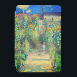 Capa Para iPad Mini Jardim da Flor Monet<br><div class="desc">Mini Cobrir com a pintura a óleo de Claude Monet O Jardim do Artista em Vétheuil (1880). Os girassóis e outras lindas flores azuis e vermelhas fazem um percurso no jardim onde as crianças estão dando um passeio agradável. Um presente de excelente para fãs do impressionismo e da arte francesa....</div>