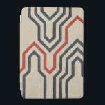 Capa Para iPad Mini Linhas Gráficas Laranja e Azul<br><div class="desc">As linhas laranja e azul mostram esta peça de Chariklia Zarris. A linha laranja atravessa a maior parte do trabalho,  enquanto as linhas azuis têm um padrão perceptível para elas. Adquira a sua hoje!</div>