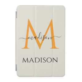 Capa Para iPad Mini Monograma Personalizado & Nome 