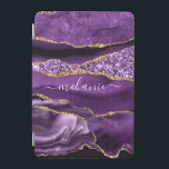 Capa Para iPad Mini Nome Personalizado de Geodo Glitter Dourado Violet<br><div class="desc">Agate Purple Violet Glitter Geode Dourado Nome Personalizado do Sparkle Marble Personalizado Birthday - Aniversário ou Oferta de Casamento - Adicione Seu Nome - Texto ou Remover - Torne Seu Presente Especial - Redimensione e mova ou adicione texto / elementos com a ferramenta de personalização. Design por MIGNED. Por favor,...</div>