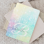 Capa Para iPad Mini Padrão Bonito Colorido da Glam Holographic<br><div class="desc">Personalize facilmente este bonito e colorido fundo holográfico colorido de bolso com seu monograma e/ou nome personalizado.</div>