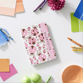 Capa Para iPad Mini Padrão De Damybugs, Damybugs Rosa, Seu Nome
