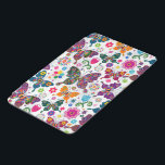Capa Para iPad Mini Padrões De Borboletas E Flores Coloridas<br><div class="desc">Legal borboletas retrorreflectoras coloridas e padrão de flores Versão personalizada e monográfica opcional disponível por solicitação de email. O design está disponível noutros produtos e pode ser solicitado em qualquer produto oferecido pelo Zazzle.</div>